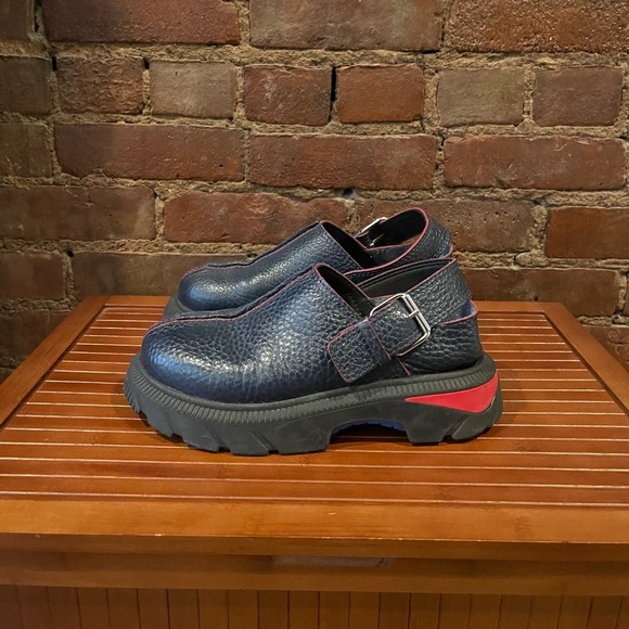 Miista blue leather clogs - Picture 2 of 6